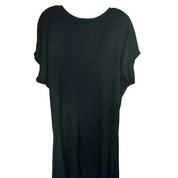 Zara Women’s Black Flare Hem Minimalist Oversized Dress Small‎ - Picture 2 of 6